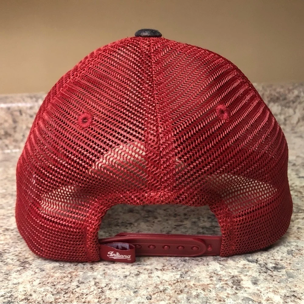 Indiana IU SnapBack Camo Trucker Hat
